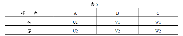 YBK3防爆電機(jī)接線(xiàn)對(duì)應(yīng)表